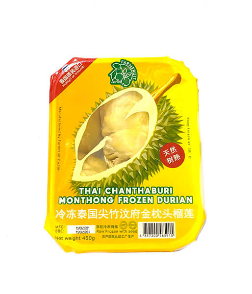 ファームフルーツ・タイのチャンタブリ産/冷凍 モーントーンドリアン (500g)